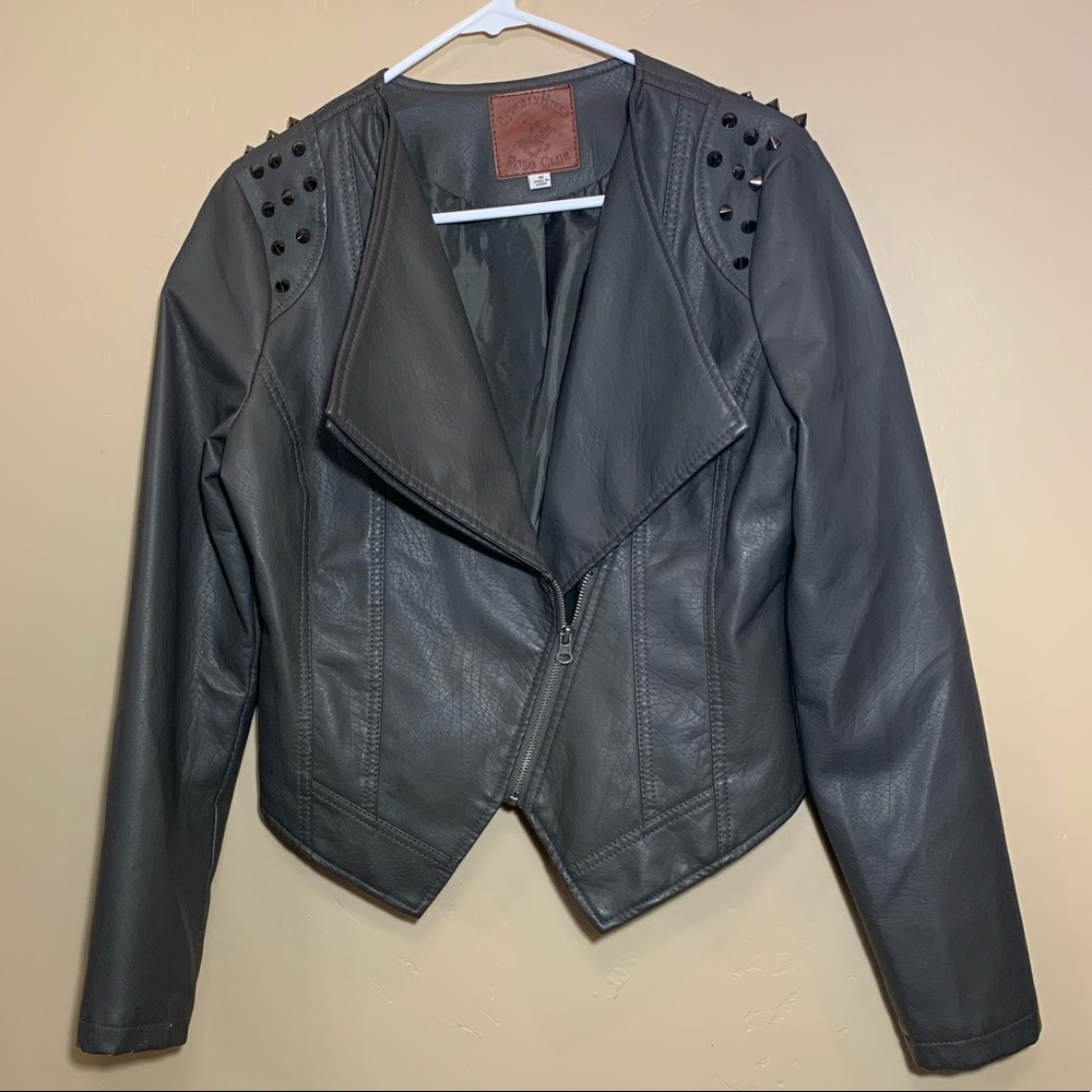 Women’s grey studded jacket